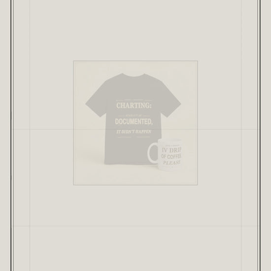 Charted and Caffeinated nurse gift ad